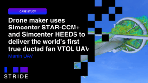 Martin UAV: Drone maker uses Simcenter STAR-CCM+ and Simcenter HEEDS to deliver the world’s first true ducted fan VTOL UAV